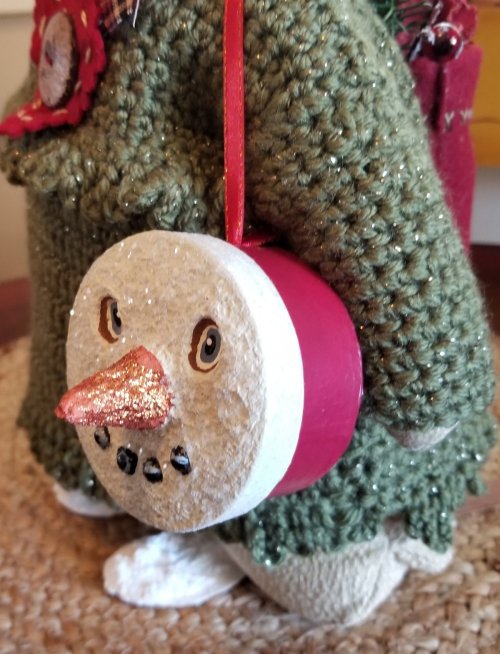 Snowshoe Snowman (Taupe Sweater)