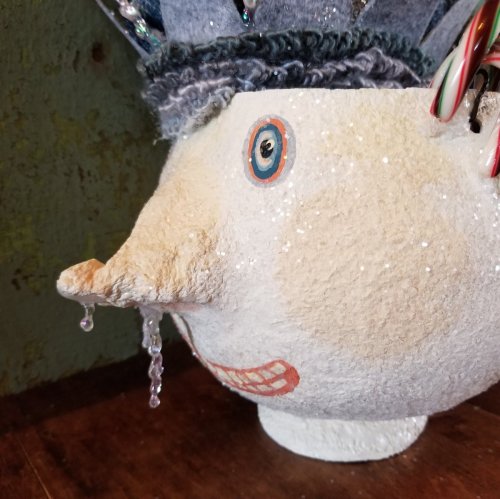 Jack Frost Paper Mache Buckets