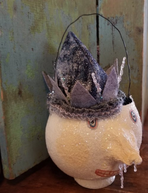 Jack Frost Paper Mache Buckets