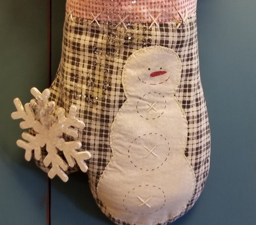 Vintage Pot Holders (Snowman) 