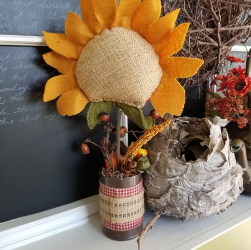 Sunflowers With Crochet Centers